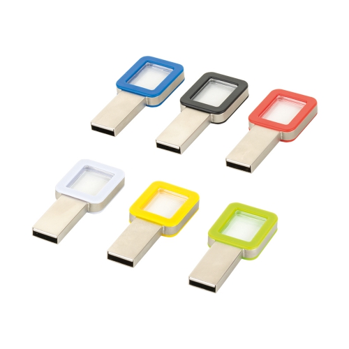 8 GB genomskinligt USB-minne