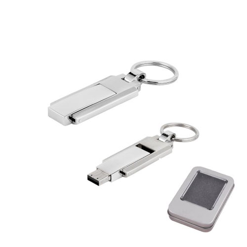 Memorie USB cu breloc metalic de 16 GB