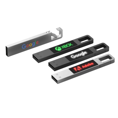 Stick de memorie USB metal luminos de 16 GB