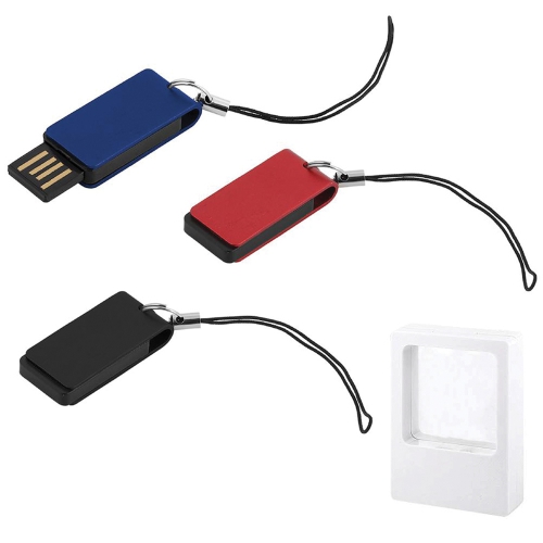 Stick de memorie USB pivotant din aluminiu de 16 GB