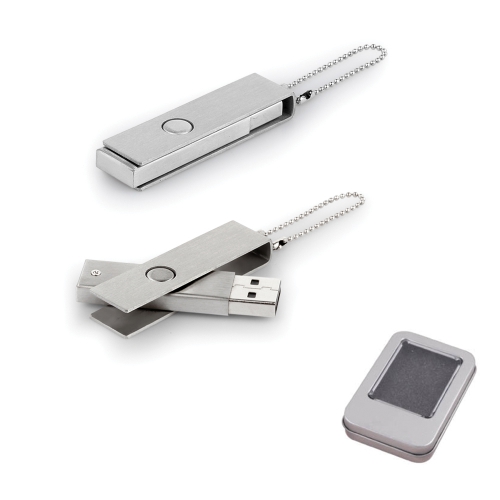 8 GB metallnyckelring USB-minne