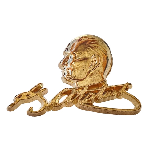 Ataturk Cast Collar Badge (med n├Ñl)